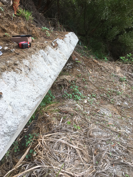 Inspection and Damage assessment of the failed retaining walls