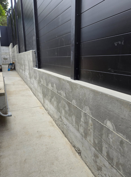 Residential Concrete Retaining Wall