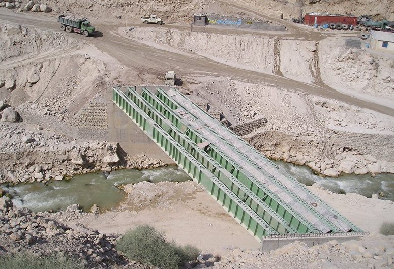 Bridge Abutment in the River