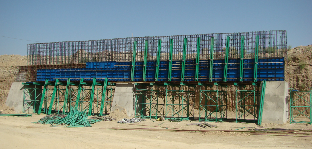 Bridge Open Abutment in the Highway